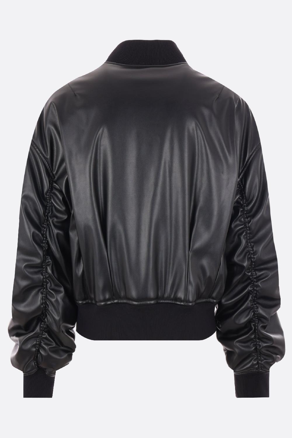 DOLCE & GABBANA giubbotto bomber in eco-pelle Grandi sconti
