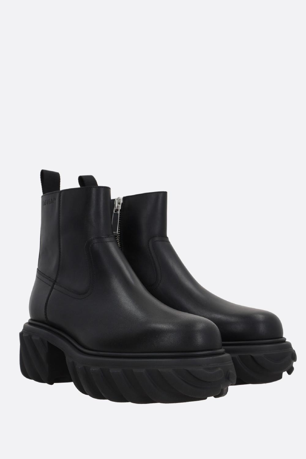 OFF WHITE stivaletto Exploration Motor in pelle liscia Offerte stagionali