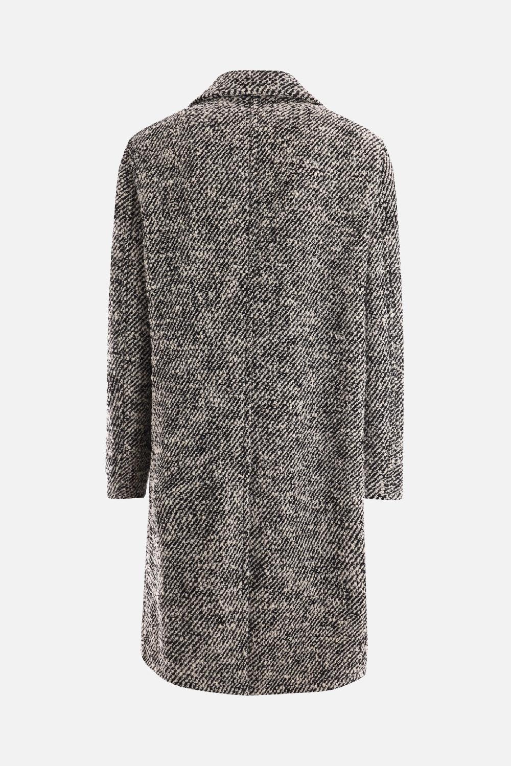 VERSACE cappotto monopetto in misto lana bouclé Offerte giornaliere