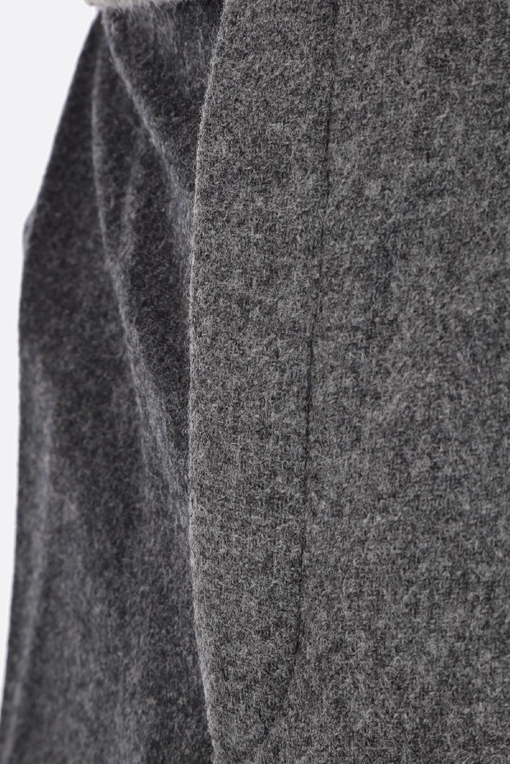 THOM BROWNE pantalone a gamba larga in lana shetland ACQUISTA ORA