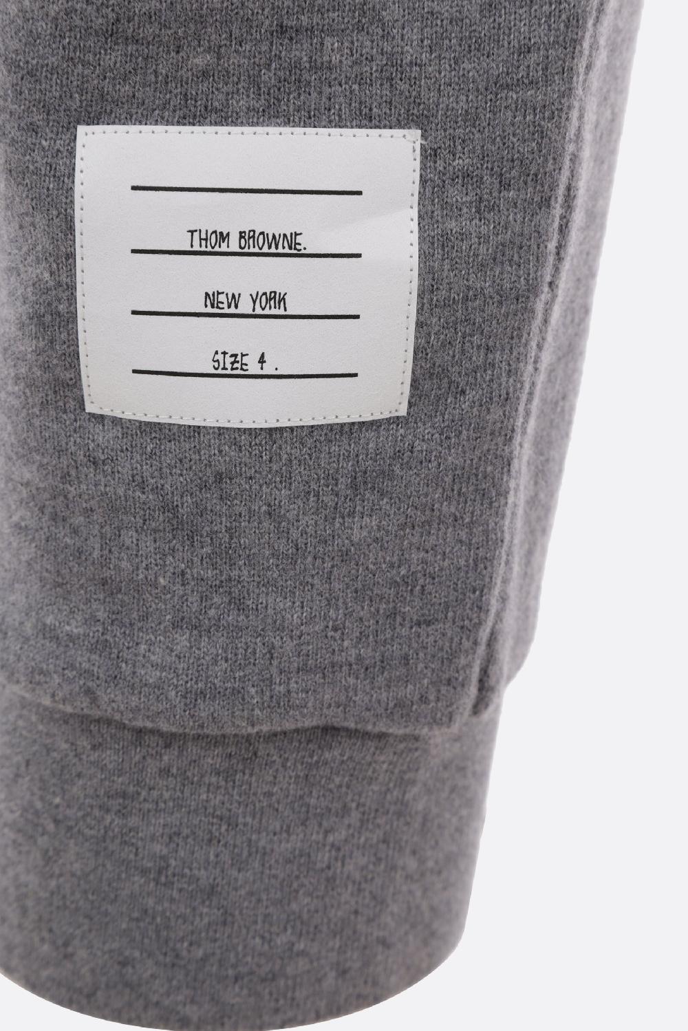 THOM BROWNE pantalone jogging 4bar in lana Latest stili