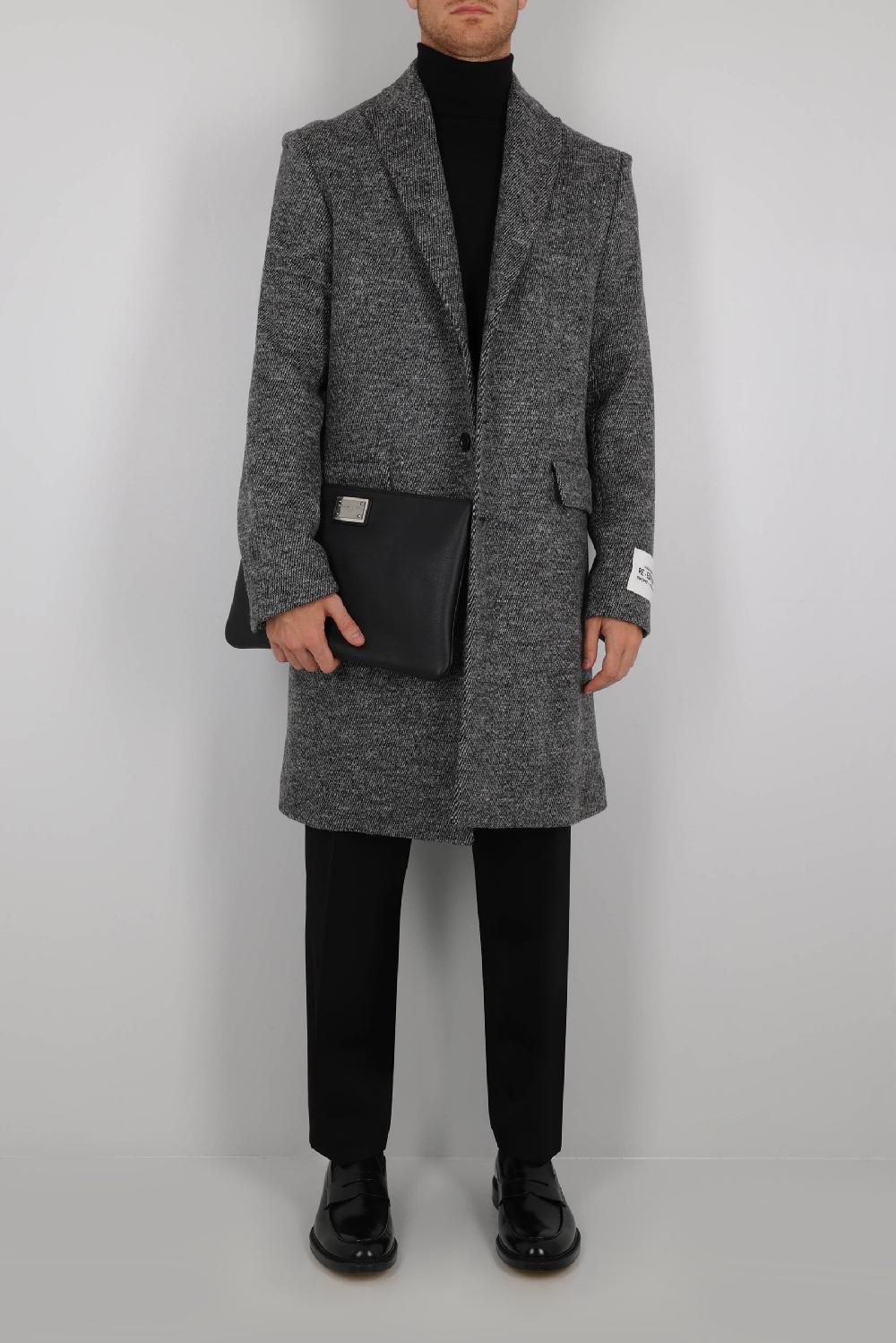 DOLCE & GABBANA cappotto monopetto in lana Fino al 50% di sconto