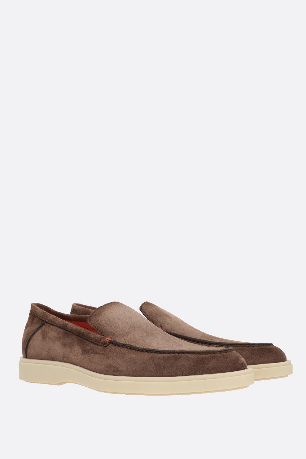 SANTONI mocassino in suede Solo un giorno rimasto