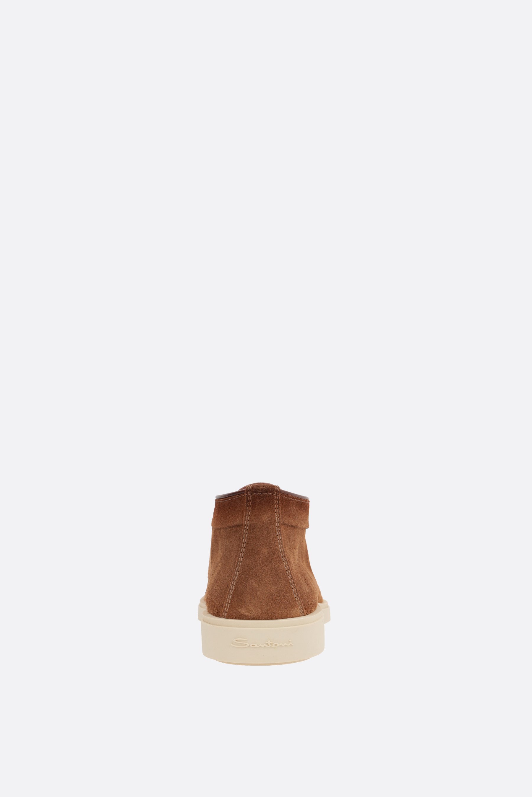 SANTONI polacchino slip-on in suede Super sconto