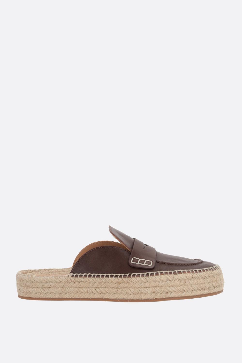 JW ANDERSON mule flatform in pelle liscia Trasporto libero internazionale