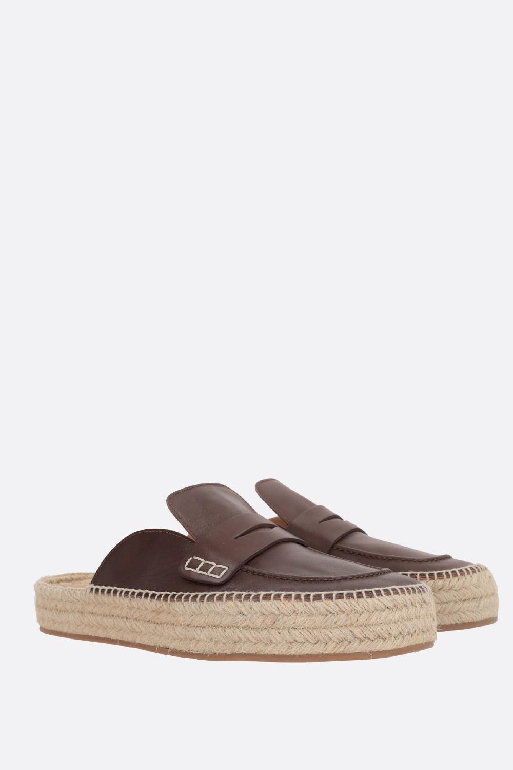 JW ANDERSON mule flatform in pelle liscia Trasporto libero internazionale