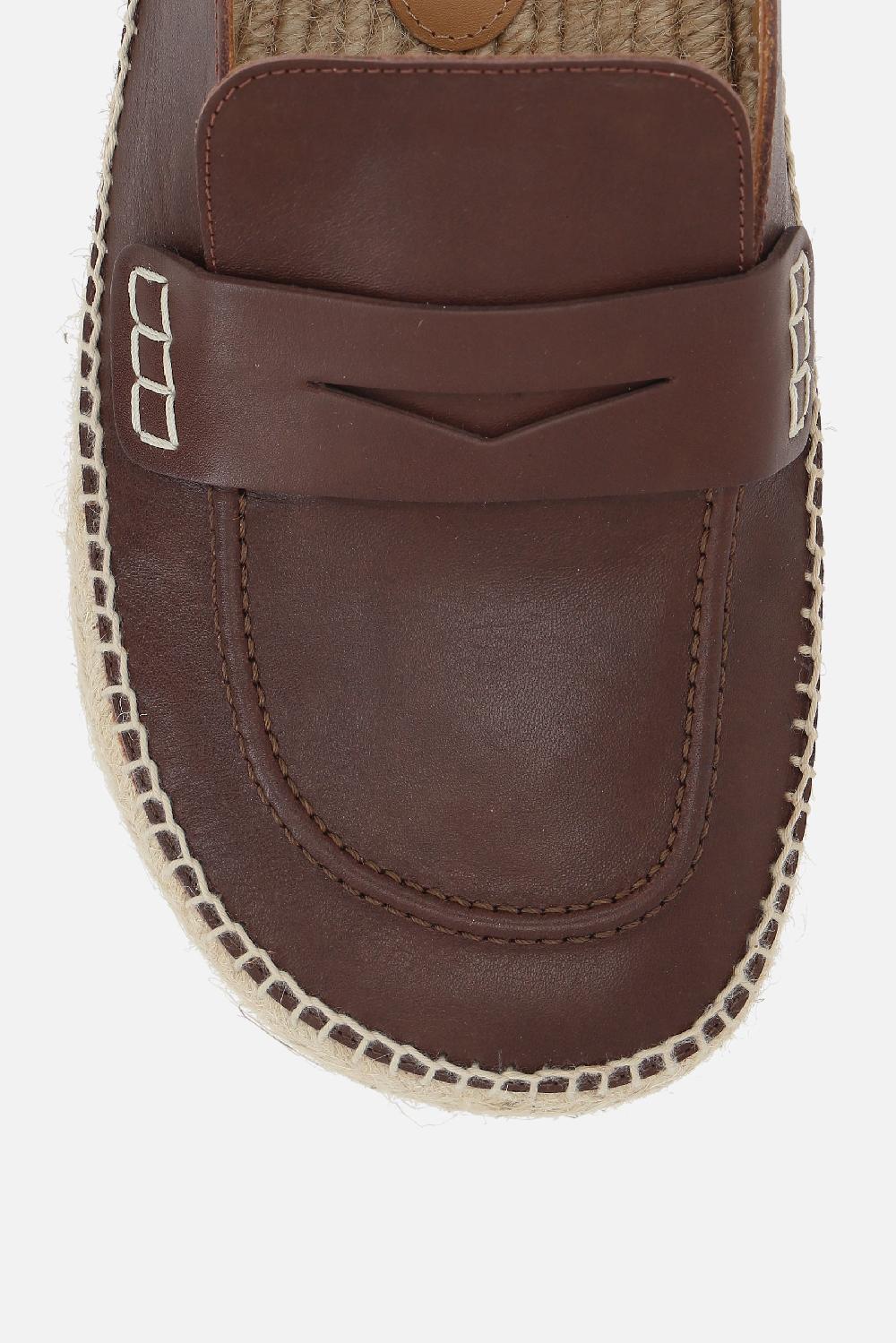 JW ANDERSON mule flatform in pelle liscia Trasporto libero internazionale