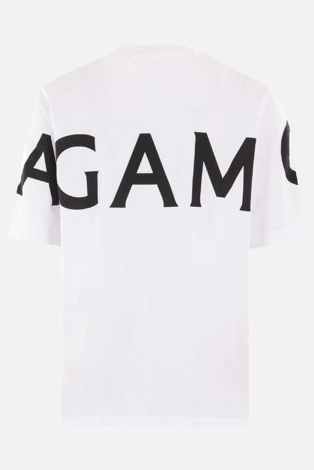 FERRAGAMO t-shirt in jersey stampa logo Officina