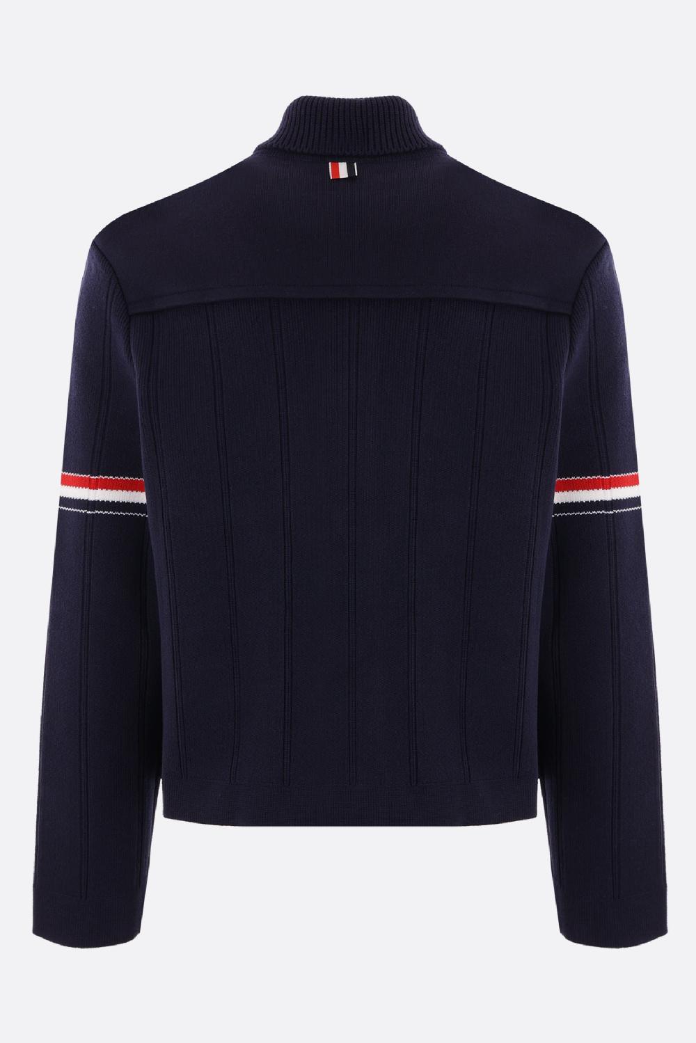 THOM BROWNE giubbotto in maglia di lana Black Friday Prezzi