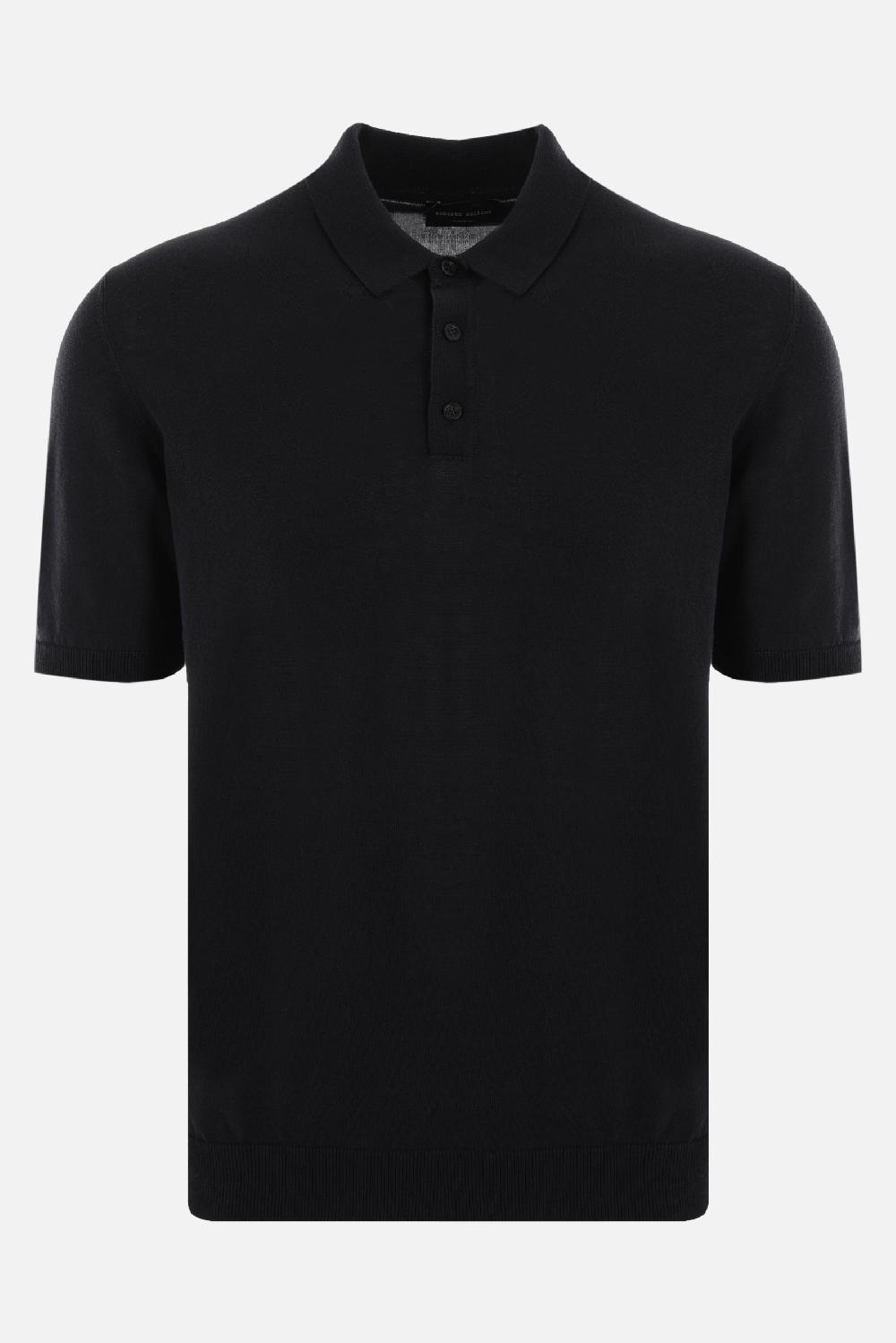 ROBERTO COLLINA polo in maglia di cotone Sconti questo mese