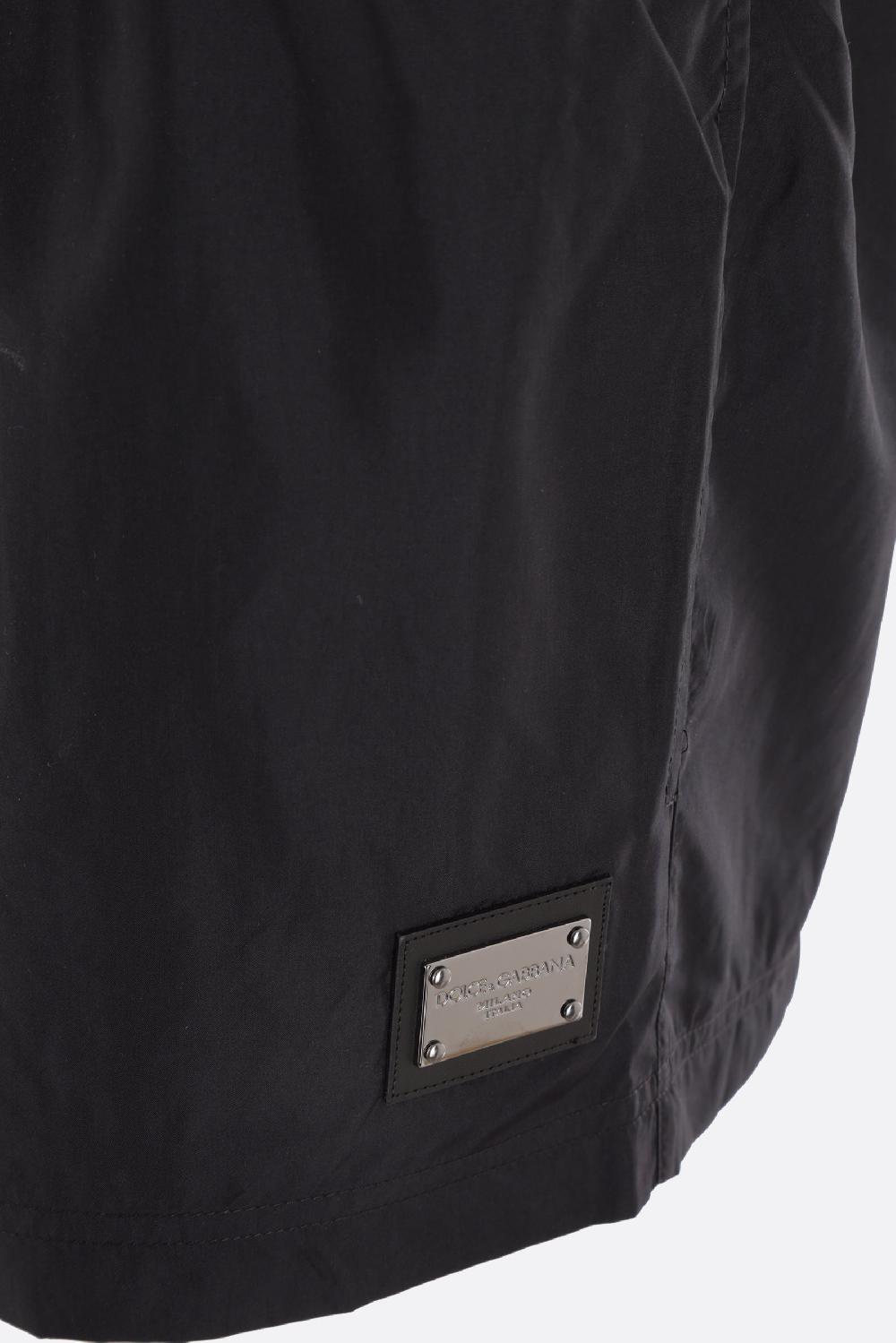 DOLCE & GABBANA costume da bagno in lycra placca logo Spedizione Gratuita