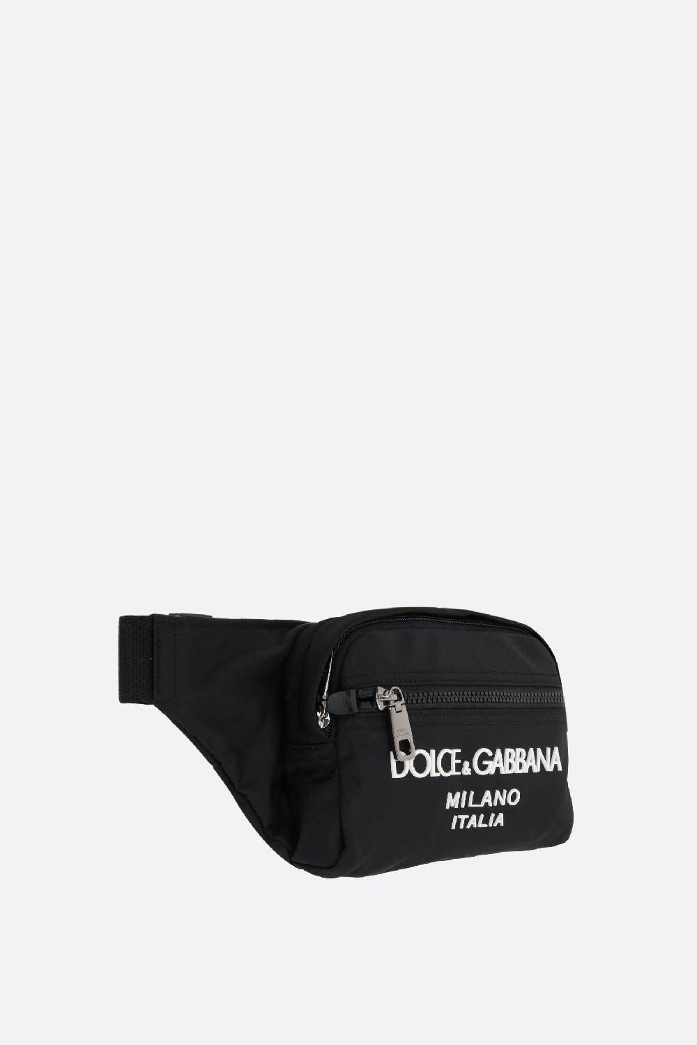 DOLCE & GABBANA marsupio in nylon con logo Pezzi Unici