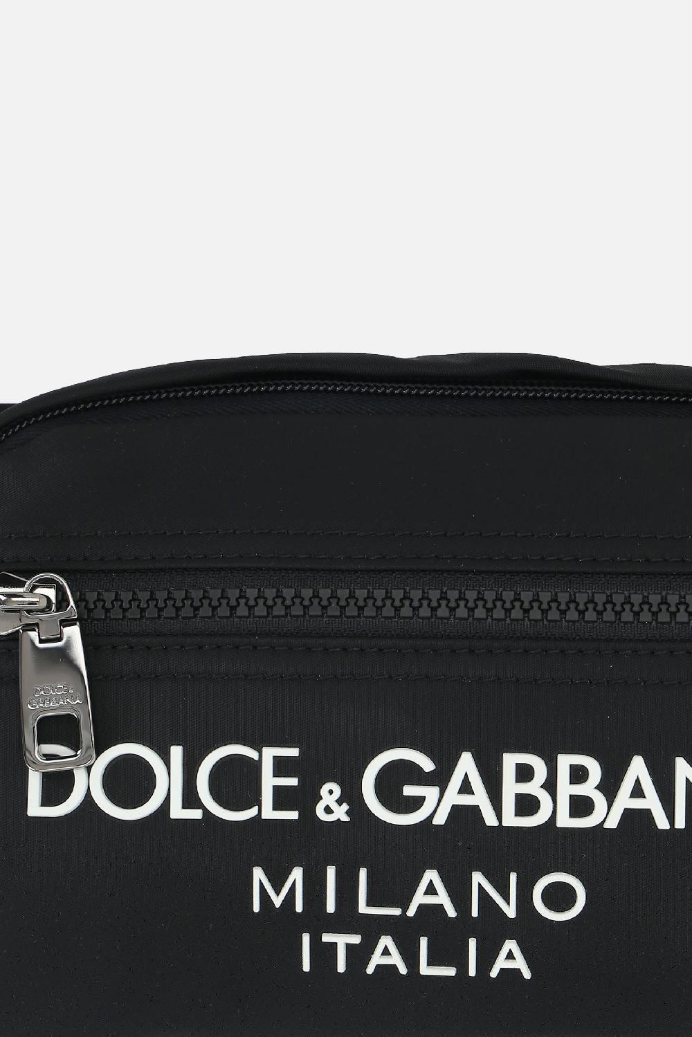 DOLCE & GABBANA marsupio in nylon con logo Pezzi Unici