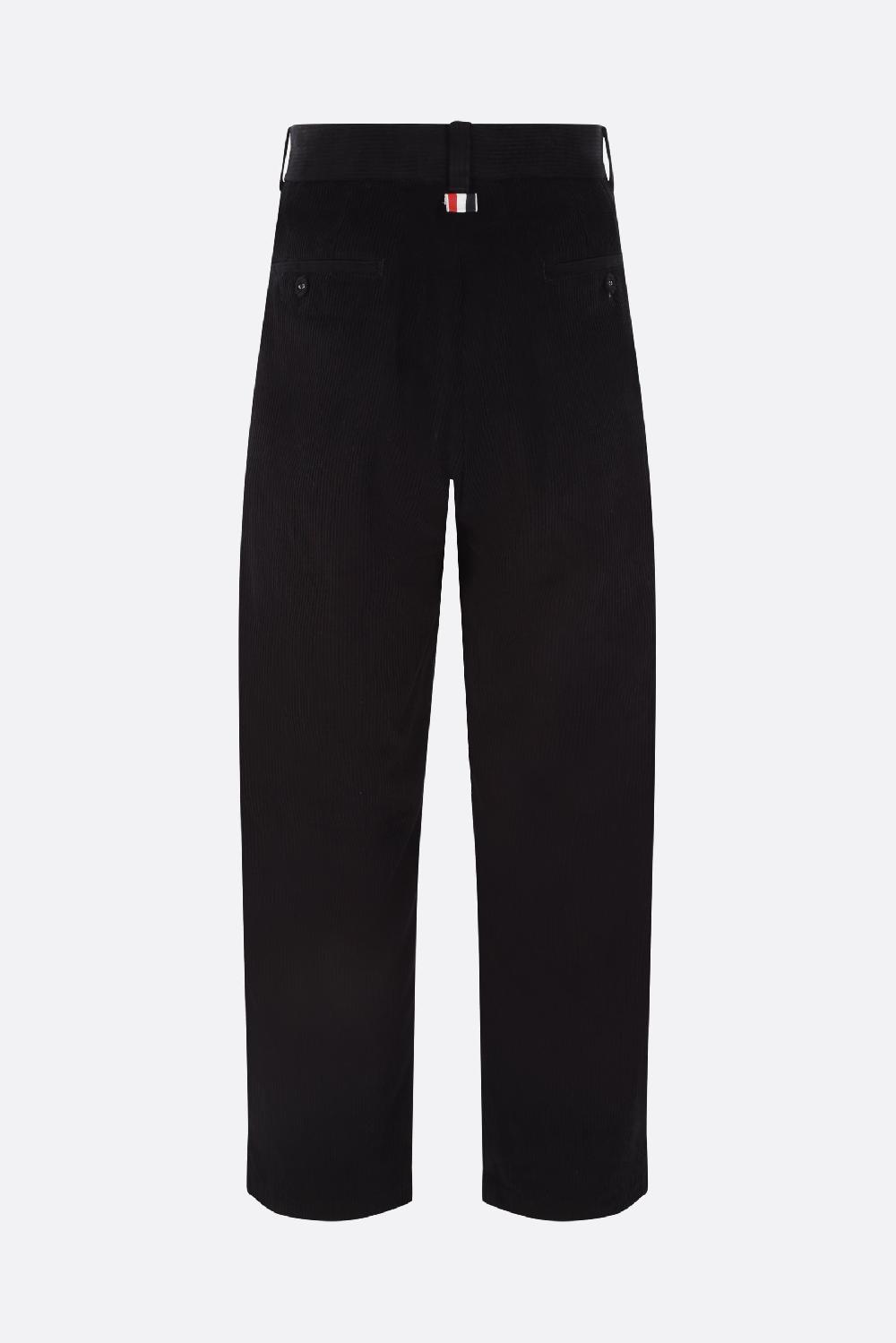 THOM BROWNE pantalone straight-fit in velluto a costine Negozi Online