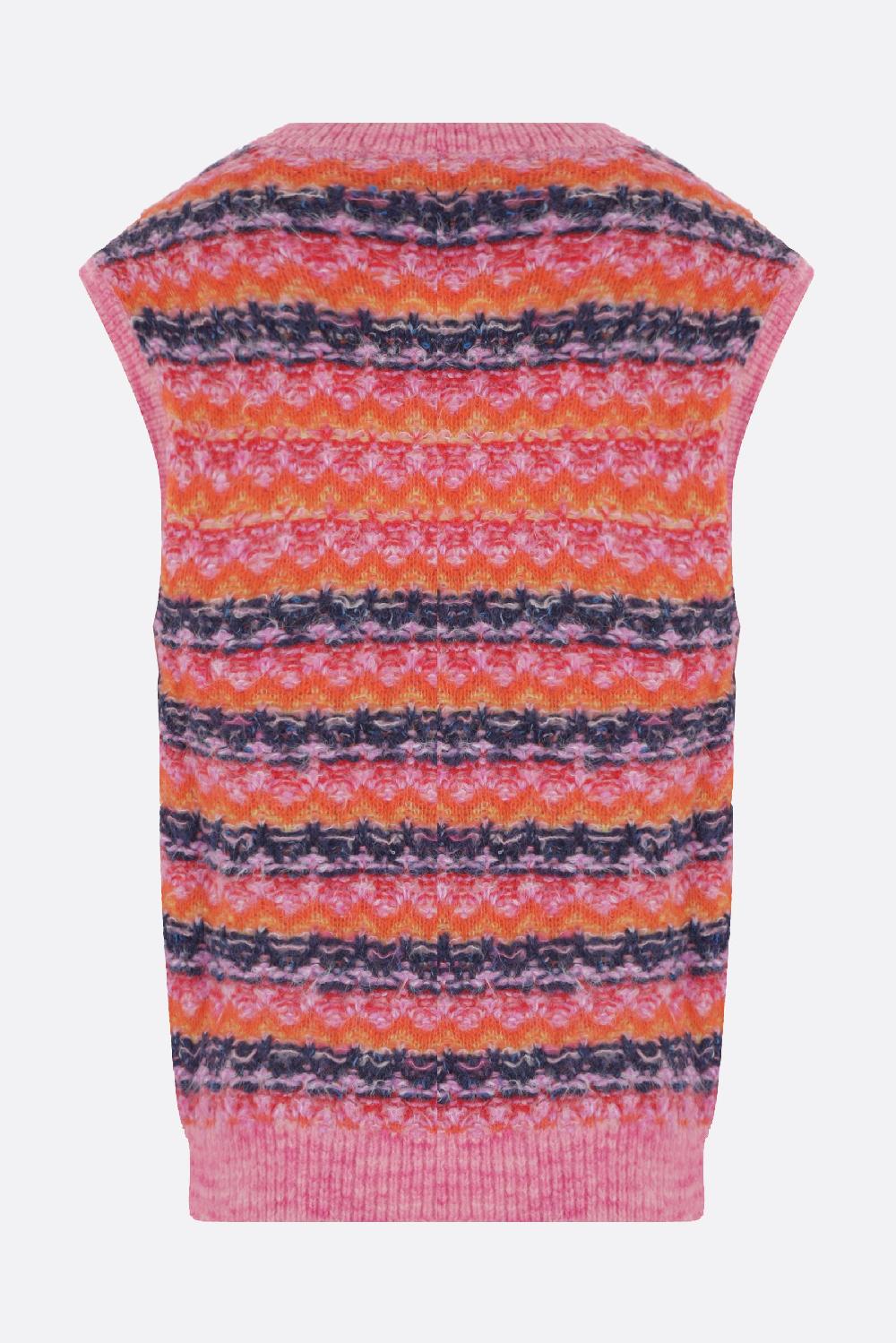 ANDERSSON BELL pullover smanicato Candy in misto lana Promozione Limitata