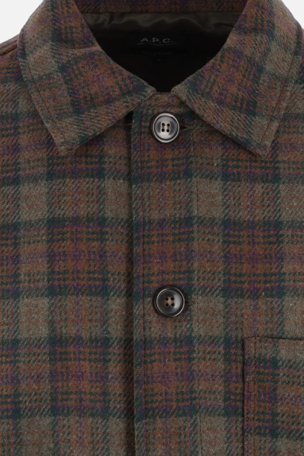 A.P.C. giacca-camicia in misto lana Shopping Online