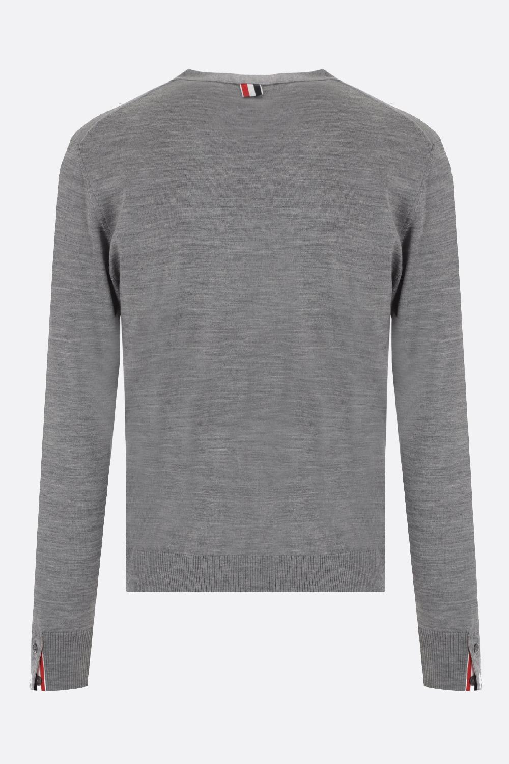 THOM BROWNE cardigan in lana Prezzo Ridotto