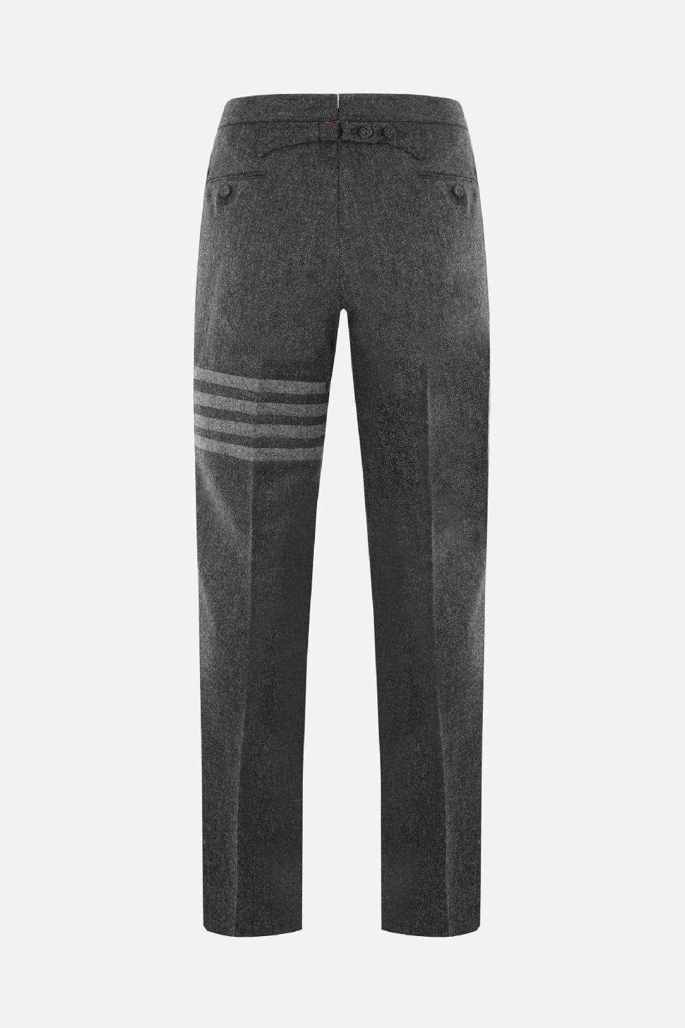 THOM BROWNE pantalone a gamba dritta in lana 4bar Presa