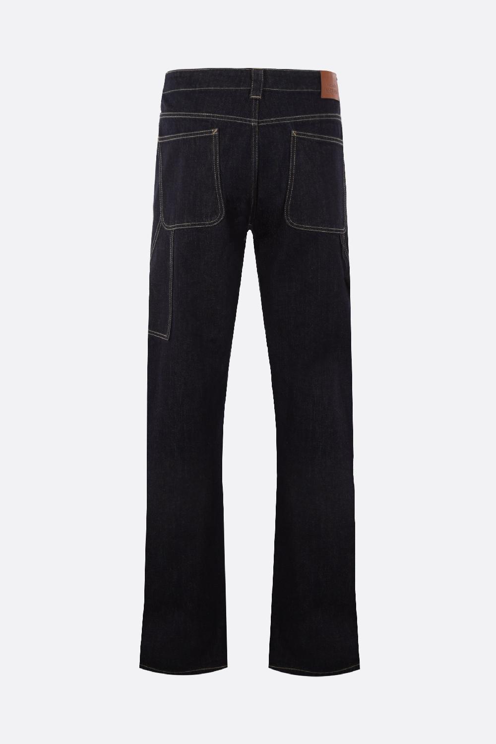 ALEXANDER McQUEEN jeans workwear a gamba dritta in denim Outlet
