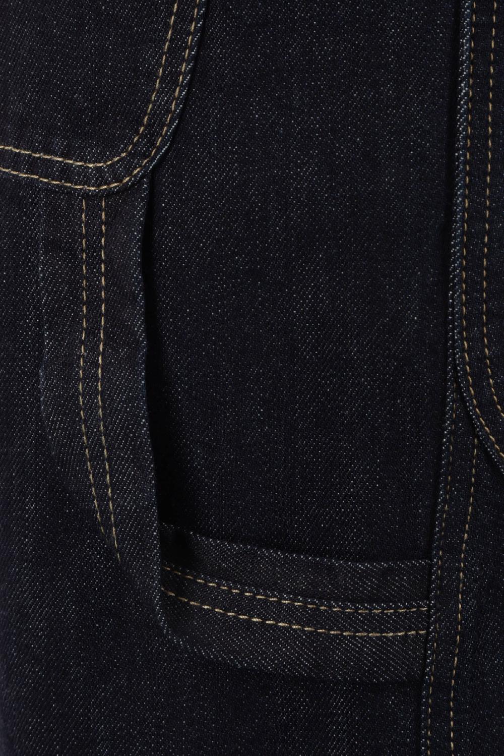 ALEXANDER McQUEEN jeans workwear a gamba dritta in denim Outlet