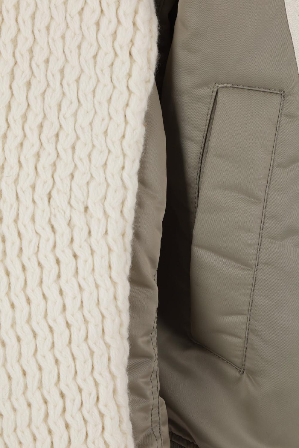 SACAI giubbotto bomber in maglia e nylon Saldi Di Fabbrica