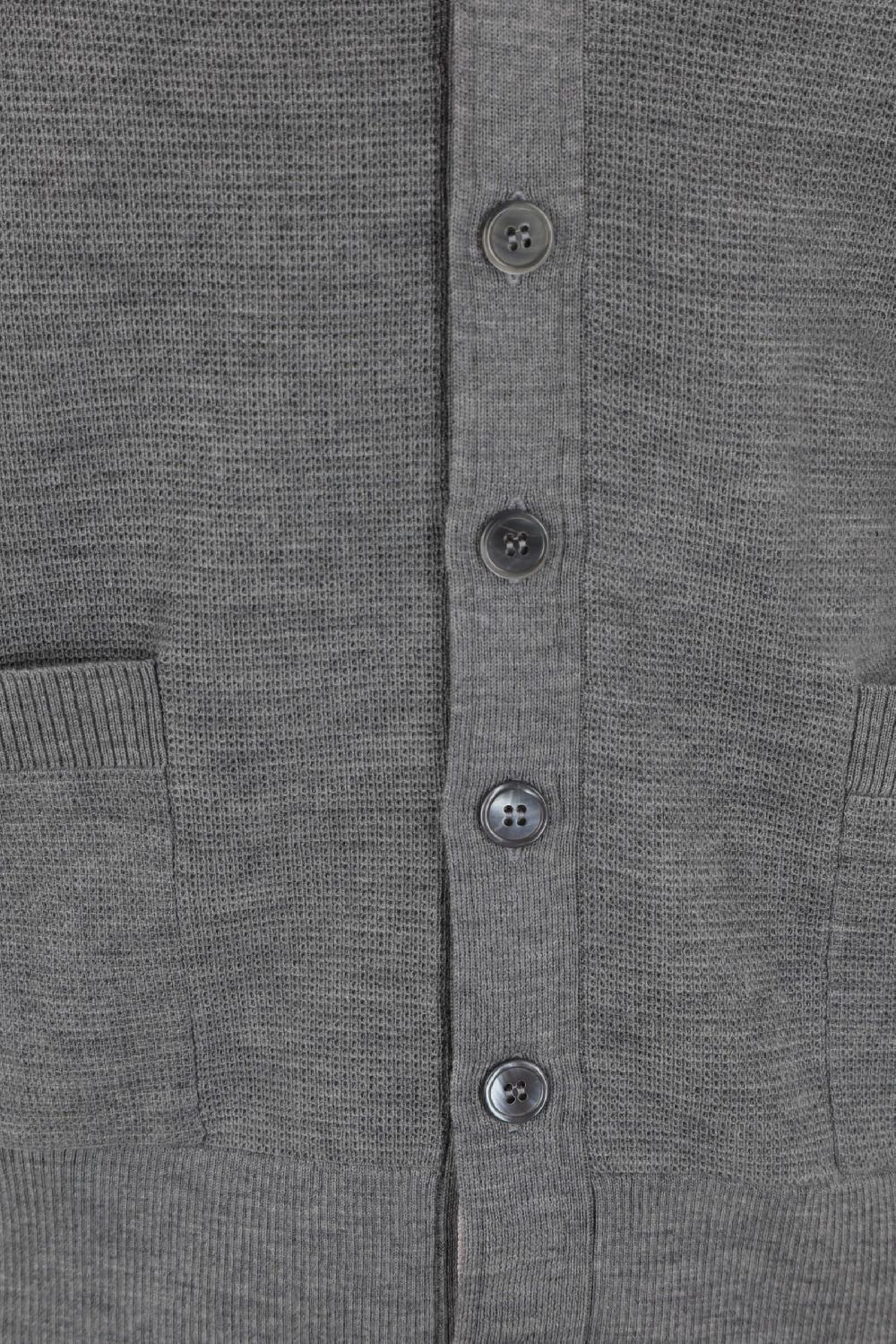 THOM BROWNE cardigan in lana 4bar Vendite Flash