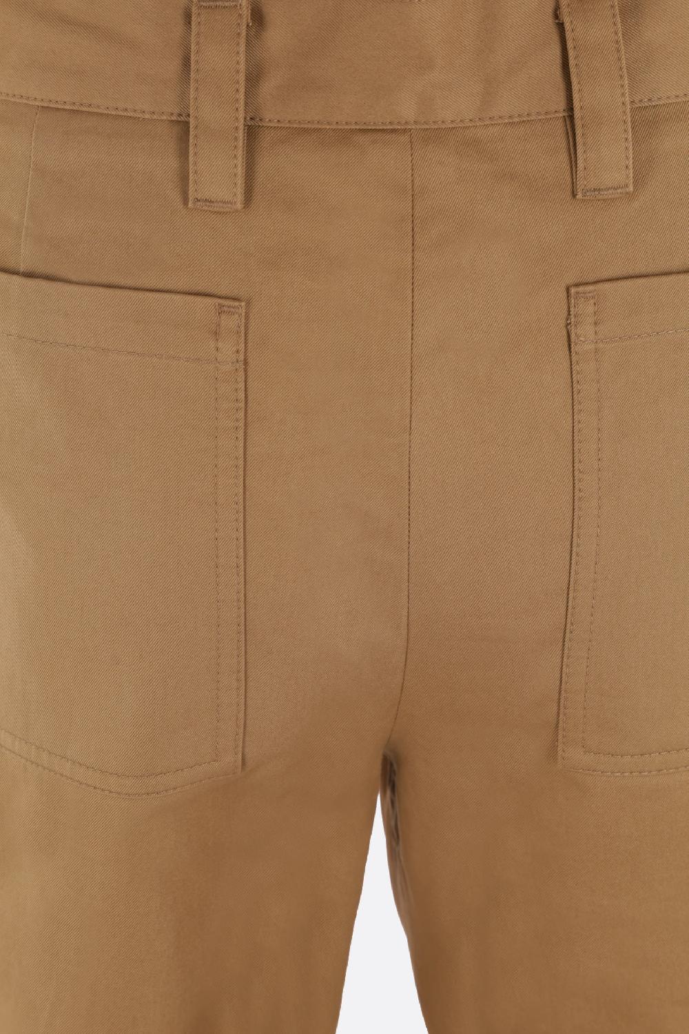 BURBERRY pantalone Denton in gabardine Negozio