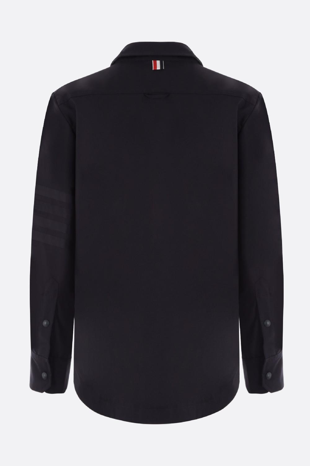THOM BROWNE giacca-camicia in lana con dettaglio 4-bar In Saldo