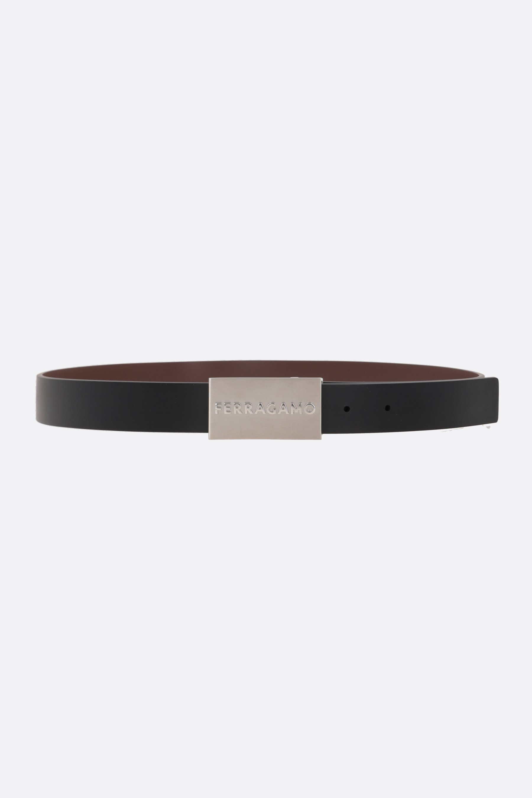 FERRAGAMO cintura reversibile in pelle liscia Spedizione gratuita