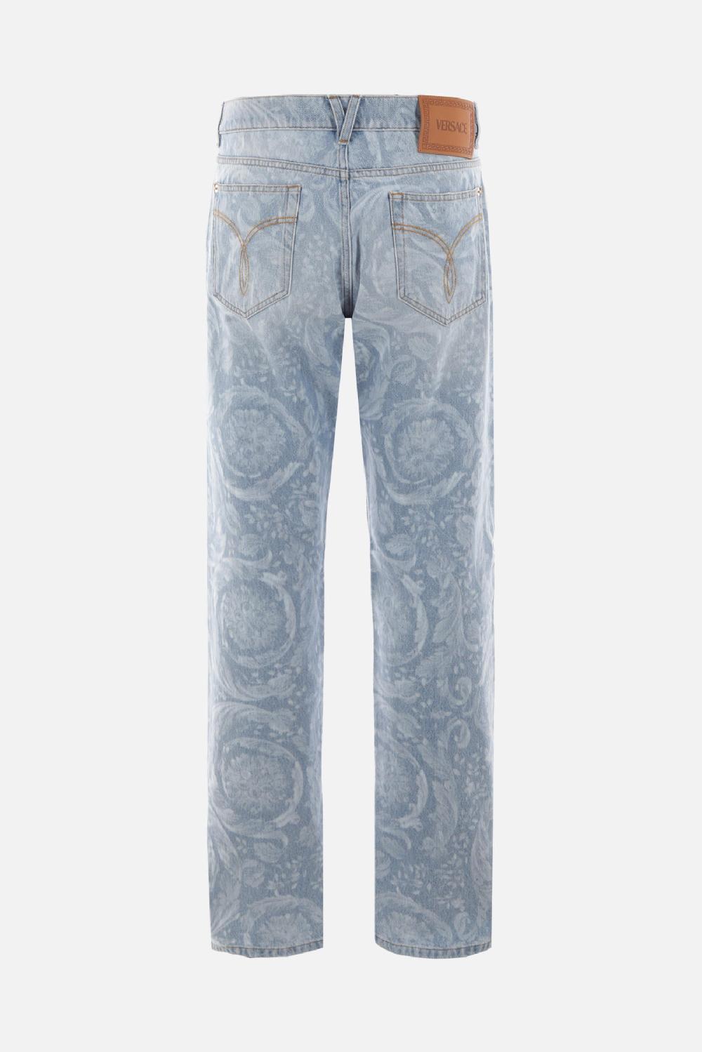 VERSACE jeans regular-fit Barocco Silhouette in denim Vendite stagionali
