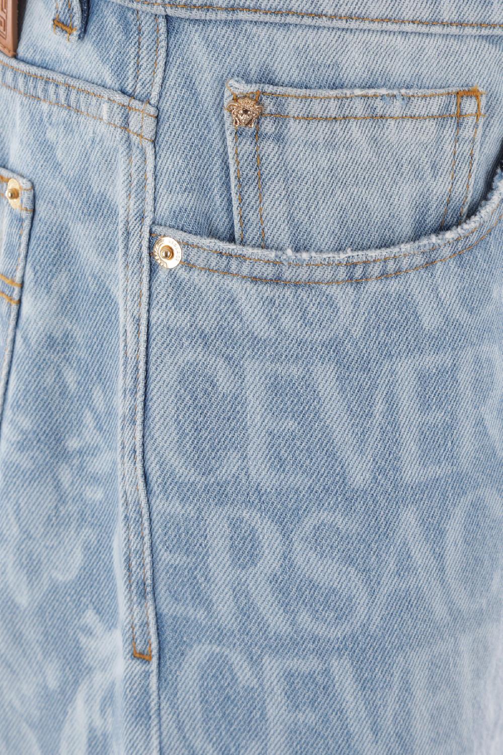 VERSACE jeans regular-fit Barocco Silhouette in denim Vendite stagionali