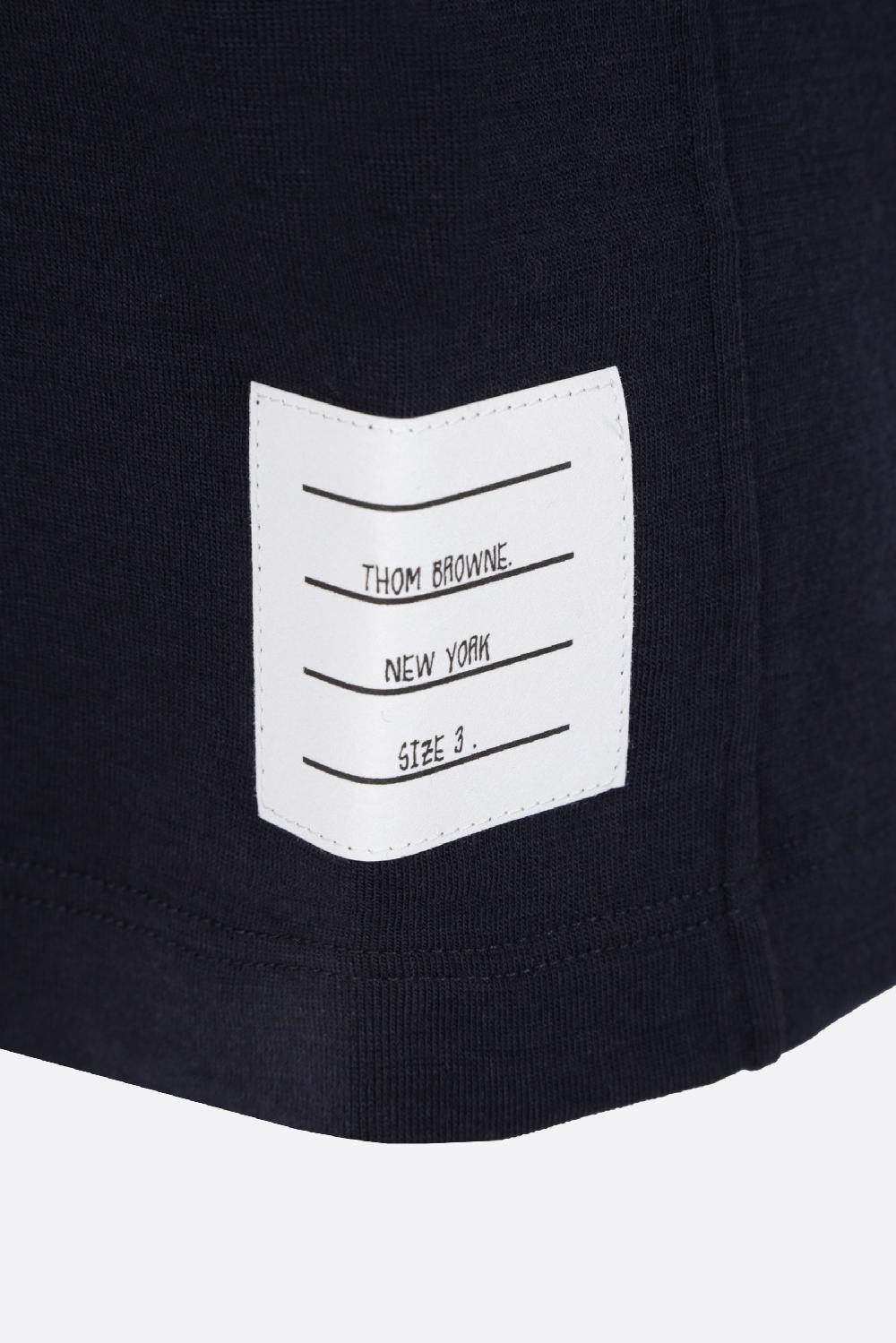 THOM BROWNE t-shirt in lana stretch 4bar Black Friday