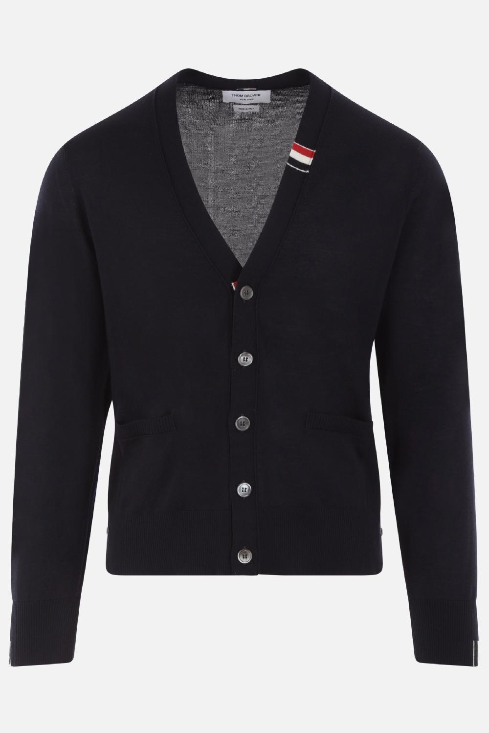 THOM BROWNE cardigan in lana Offerta natalizia