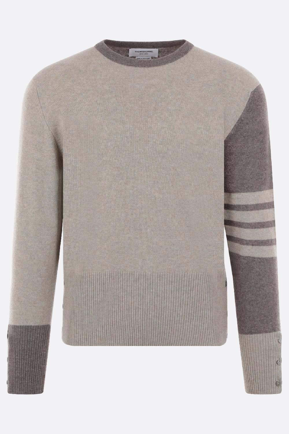 THOM BROWNE pullover 4bar in cashmere Offerta Pasqua
