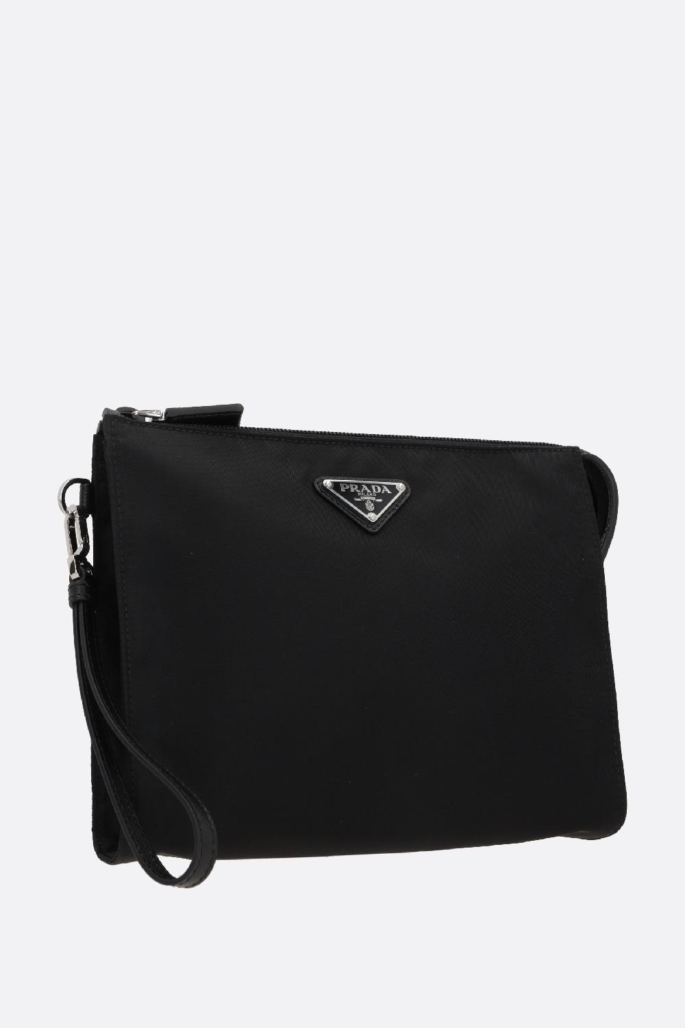 PRADA busta in Re-Nylon con logo Nuovi prodotti