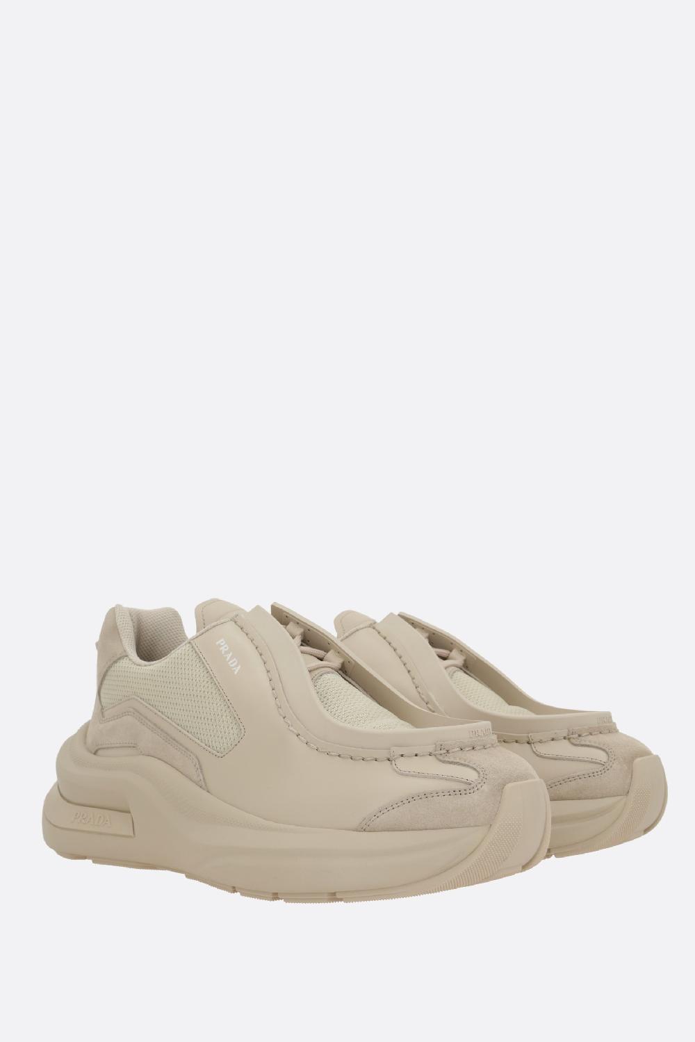 PRADA sneaker Systeme in un mix di materiali Offerte giornaliere