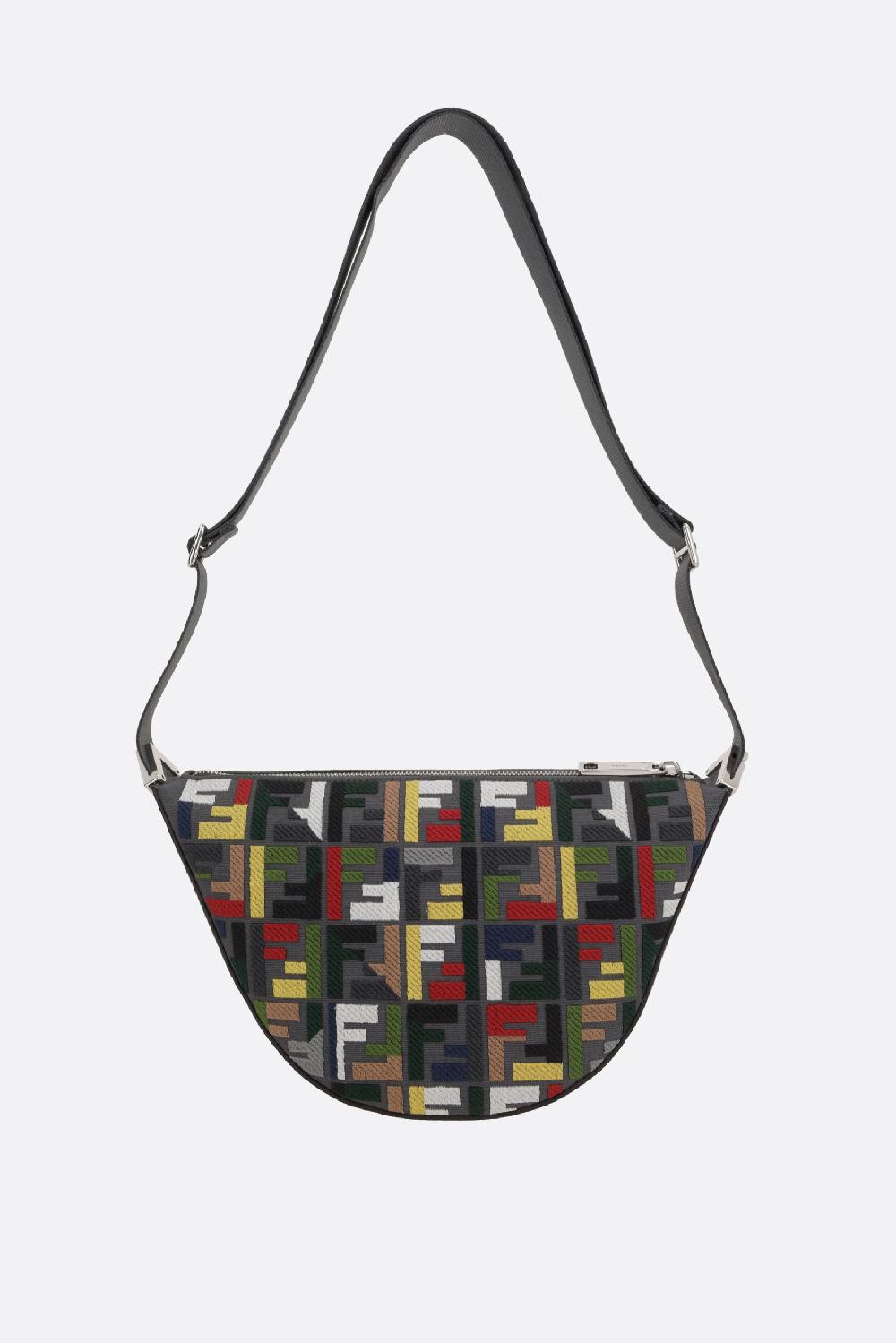 FENDI borsa a tracolla Fendi Melon small in canvas FF Fino al 50% di sconto