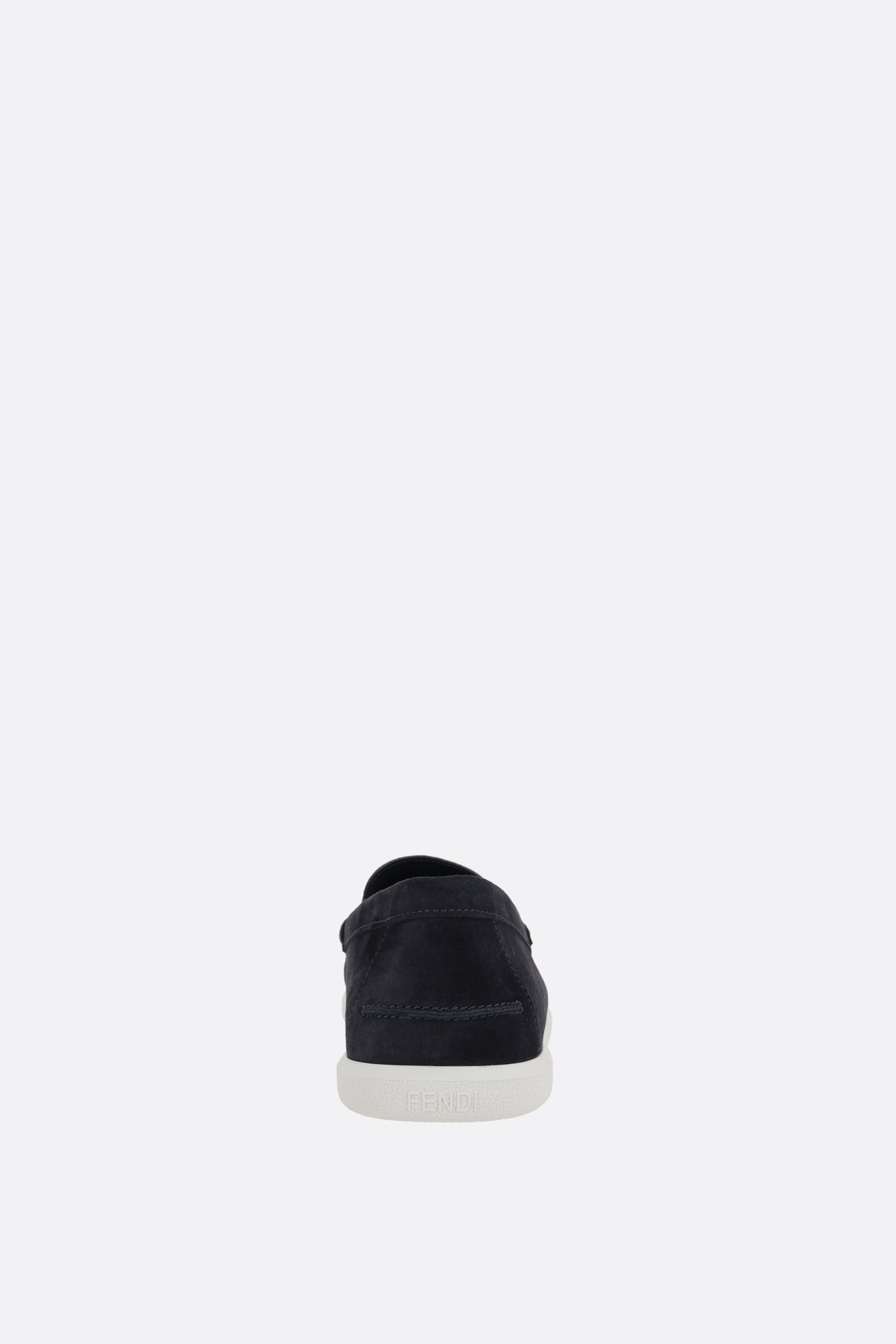 FENDI mocassino Fendi O'Lock Light in suede Sostegno trimestrale