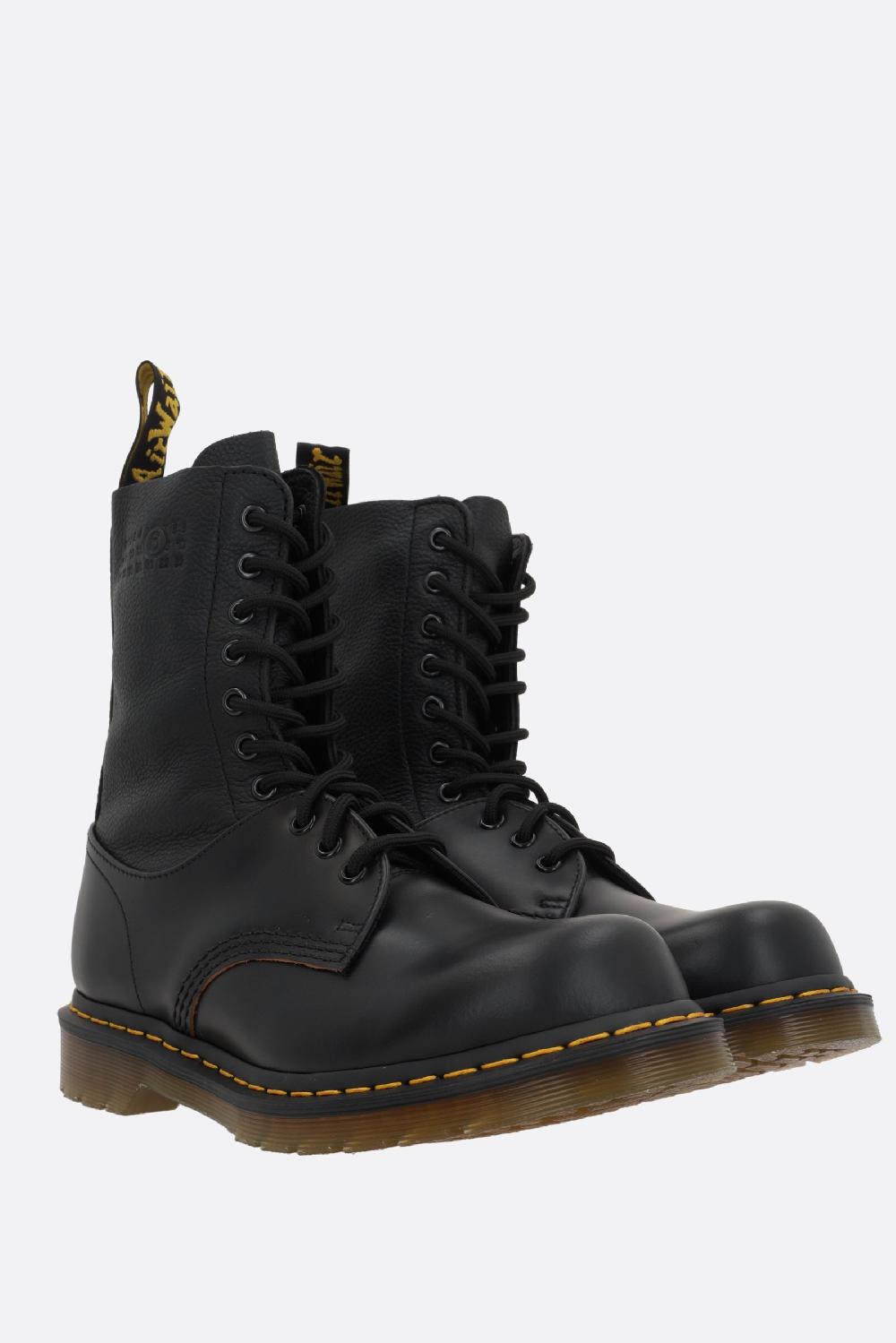MM6 X DR.MARTENS anfibio 1490 Twist MM6 in pelle liscia e martellata Discount Store per i nuovi prodotti