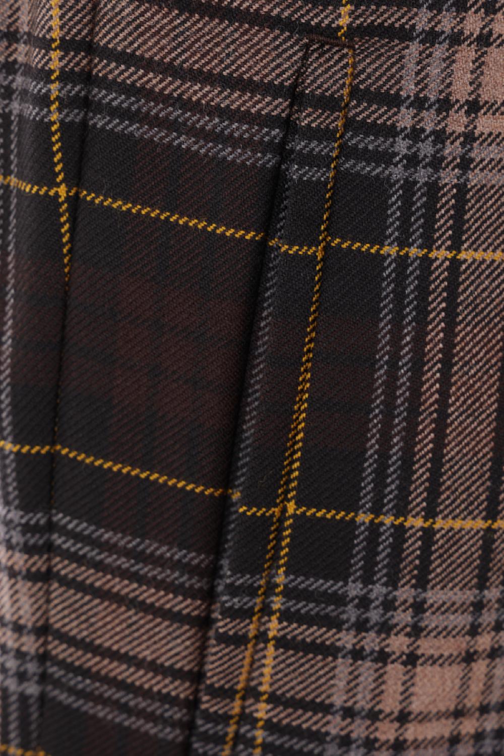 FENDI pantalone Fendi Tartan in lana Solo un giorno rimasto