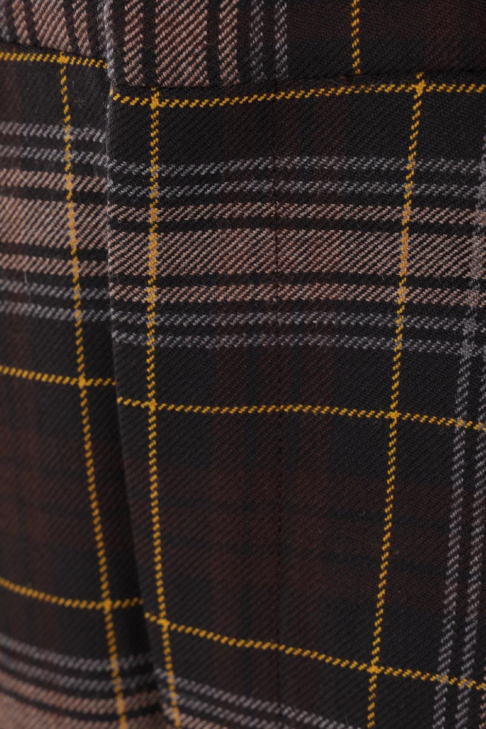 FENDI pantalone Fendi Tartan in lana Solo un giorno rimasto