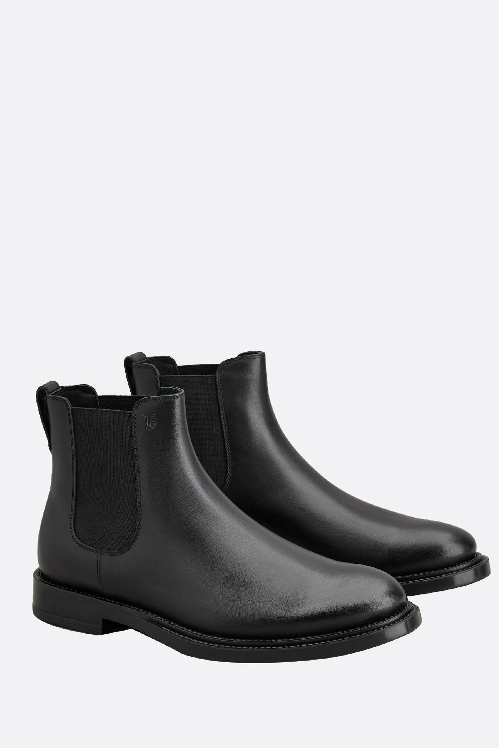 TOD'S stivaletto chelsea in pelle liscia Super sconto