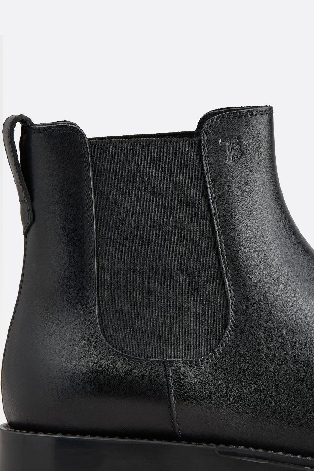 TOD'S stivaletto chelsea in pelle liscia Super sconto