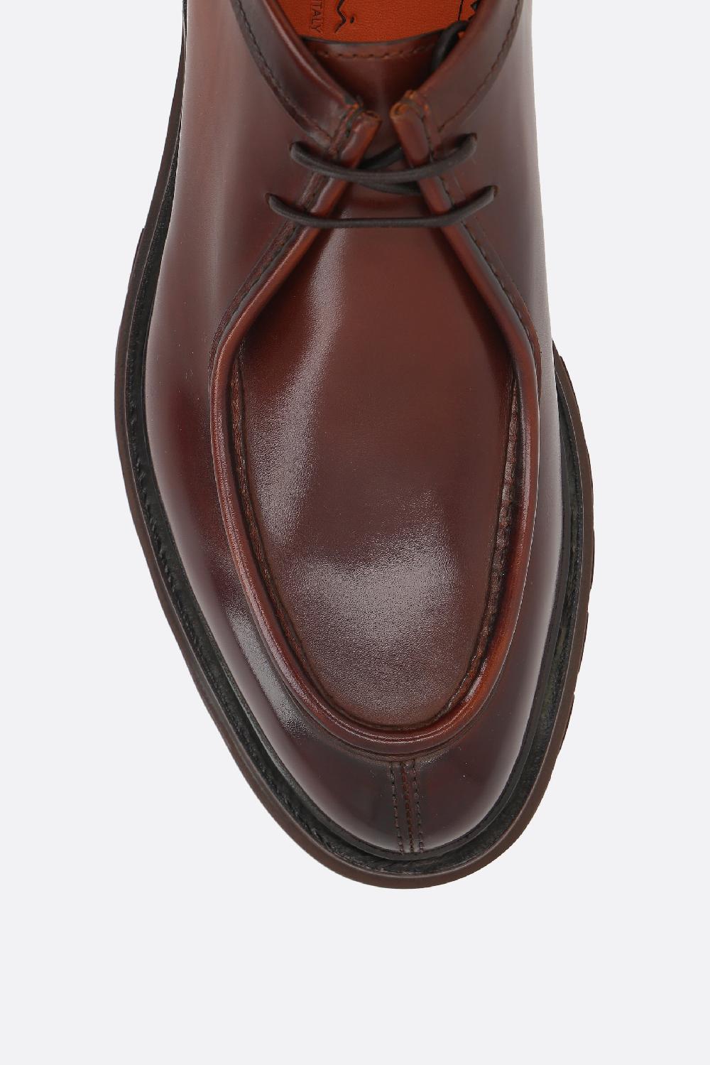 SANTONI scarpa derby Emlyn in pelle liscia 50% di sconto per tempo limitato