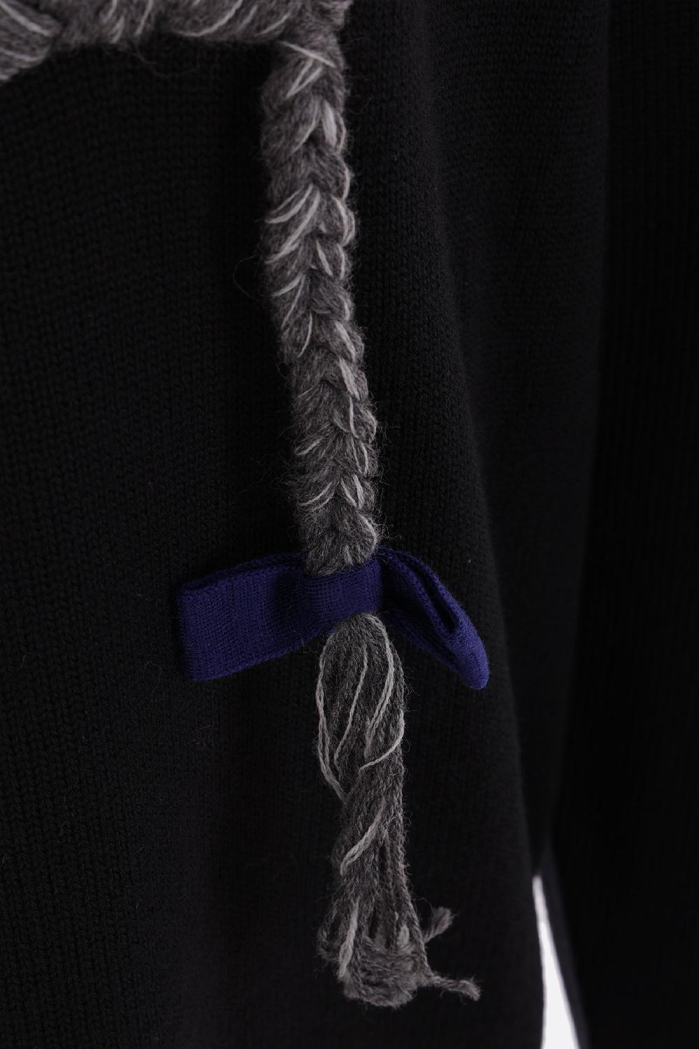 GIVENCHY pullover in lana ricamo treccia 4G Promozione
