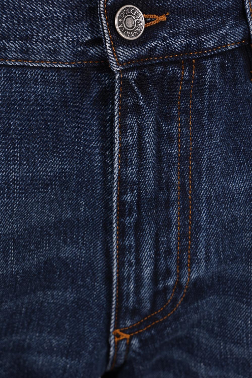 DOLCE & GABBANA jeans regular-fit in denim con placca logo Fino Al -60%
