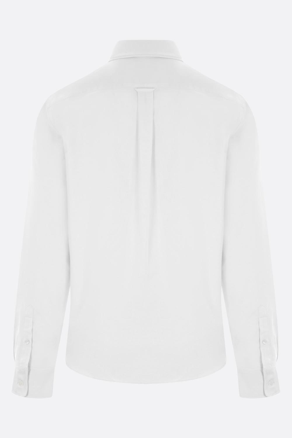 MAISON KITSUNÉ camicia in Oxford patch logo Mini Fox Head Sconto di tempo limitato