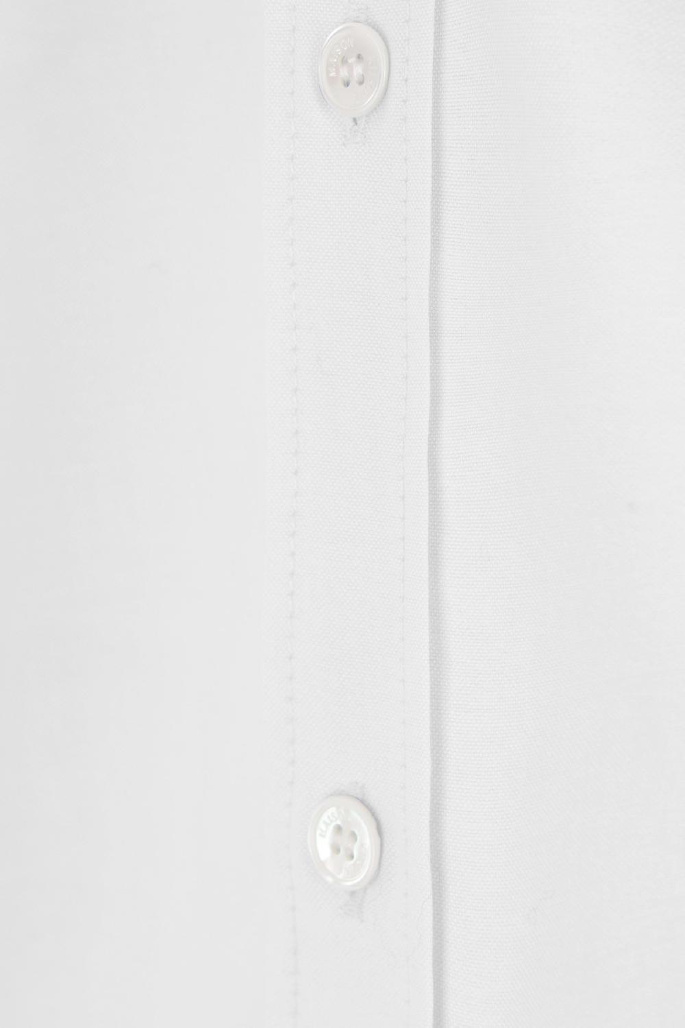 MAISON KITSUNÉ camicia in Oxford patch logo Mini Fox Head Sconto di tempo limitato