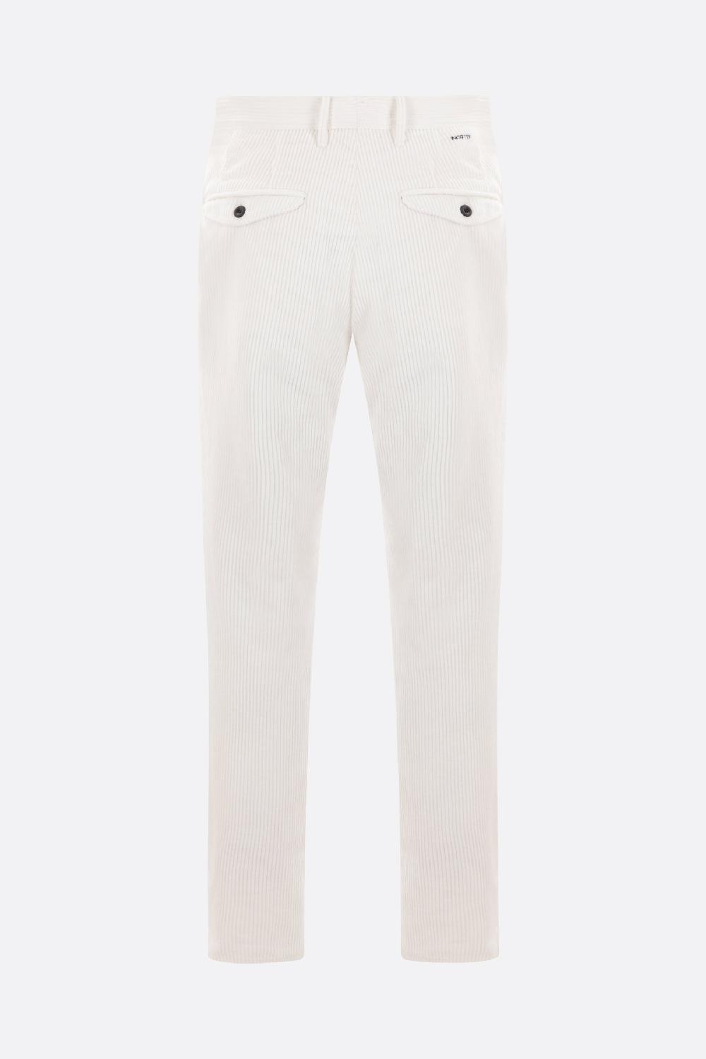 INCOTEX pantalone tapered-fit in velluto a coste Offerta speciale