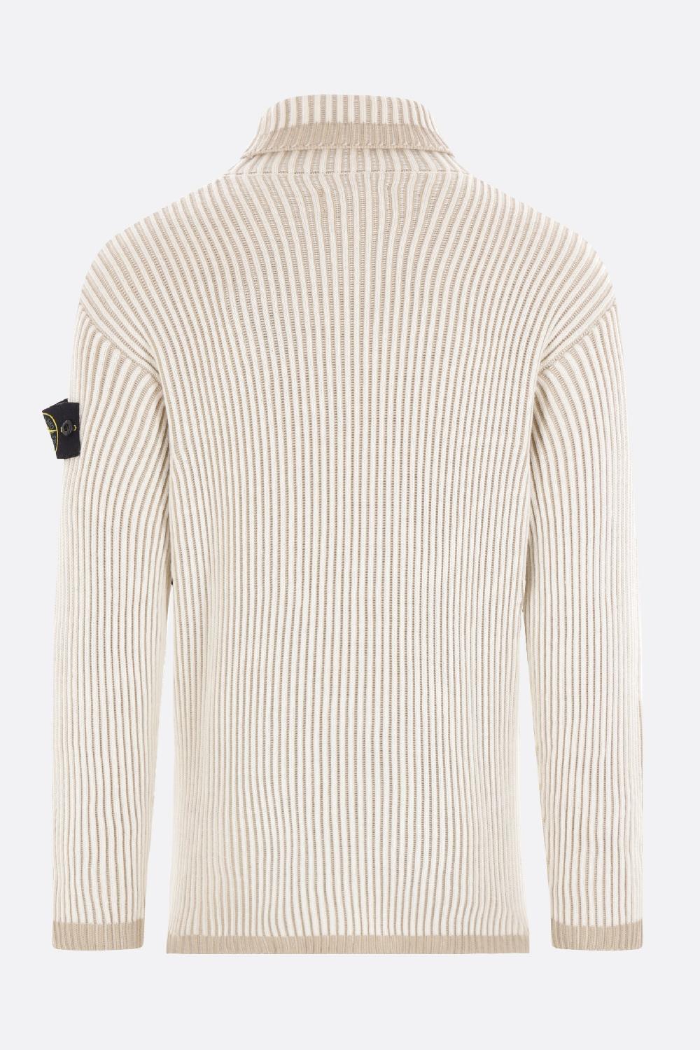 STONE ISLAND dolcevita in lana a coste Black Friday